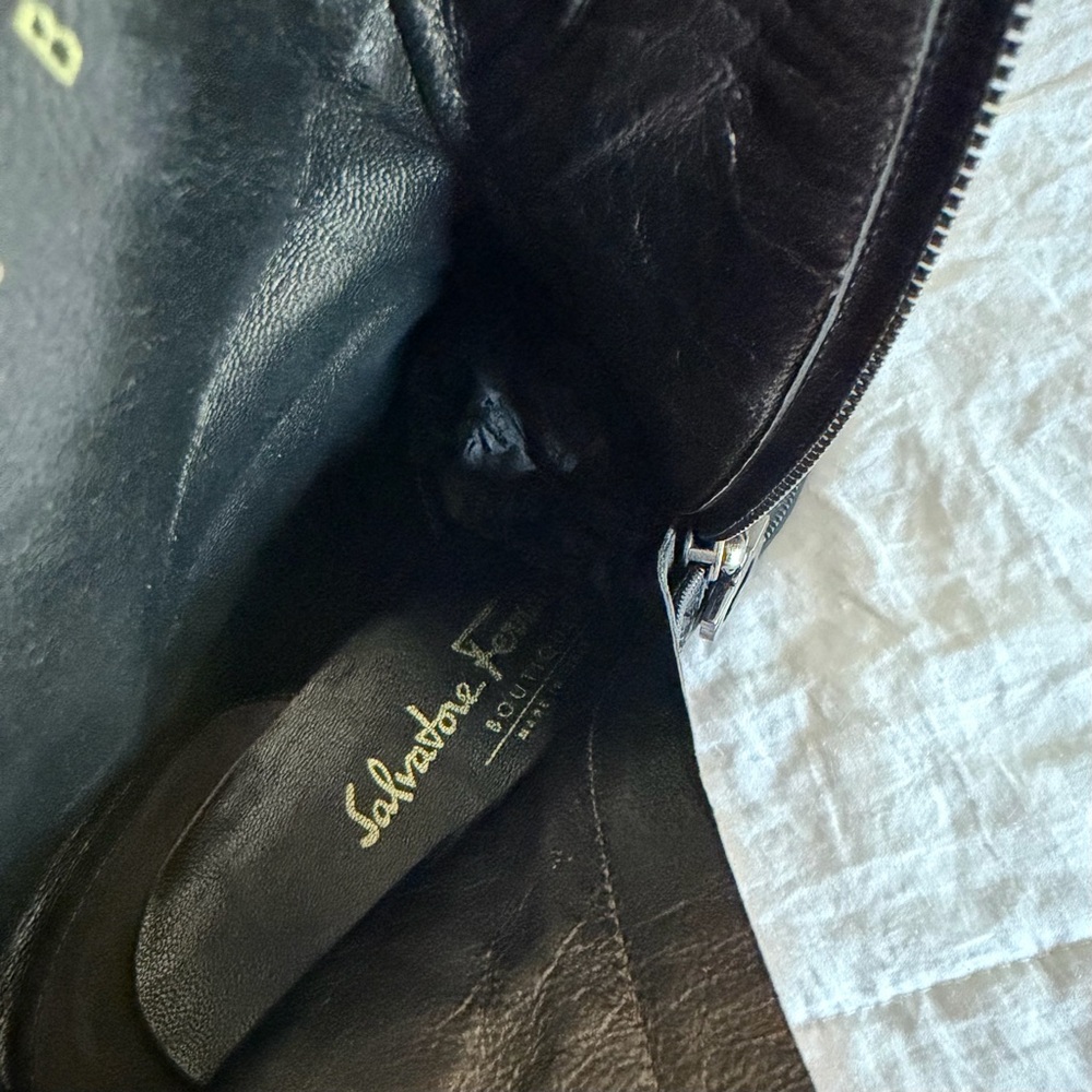 Salvatore Ferragamo Leather Ankle Boots - Picture 7 of 11